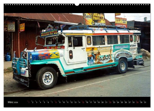 Produktbild: Jeepneys (hochwertiger Premium Wandkalender 2026 DIN A2 quer), Kunstdruck in Hochglanz