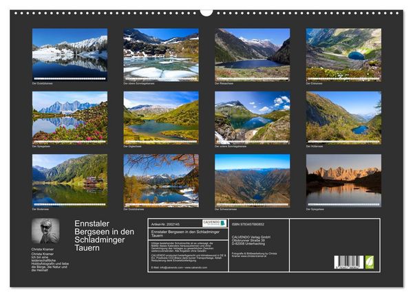 Produktbild: Ennstaler Bergseen in den Schladminger Tauern (Wandkalender 2026 DIN A2 quer), CALVENDO Monatskalender
