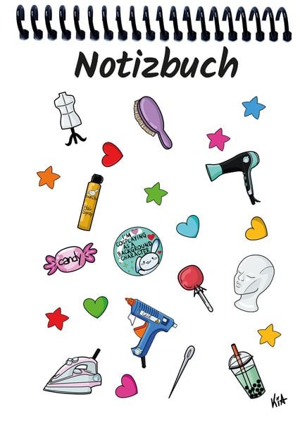 Produktbild: A 5 Notizblock Manga Items, wei&szlig;, kariert