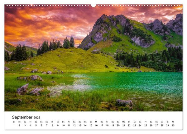 Produktbild: Wunderwelt Schweiz (Wandkalender 2026 DIN A2 quer), CALVENDO Monatskalender