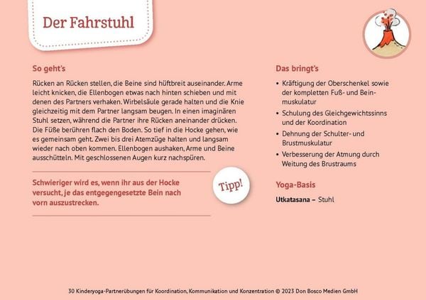 Produktbild: 30 Kinderyoga-Partner&uuml;bungen f&uuml;r Koordination, Kommunikation und Konzentration