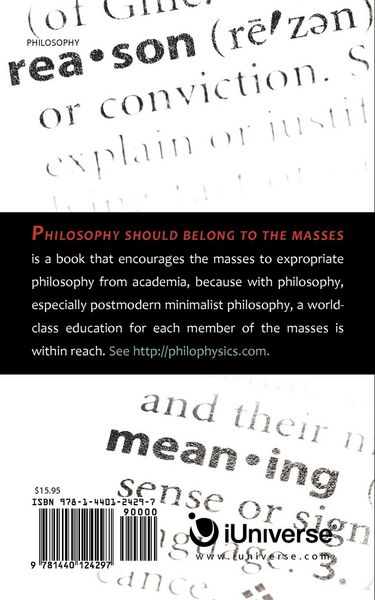 Produktbild: Philosophy Should Belong to the Masses