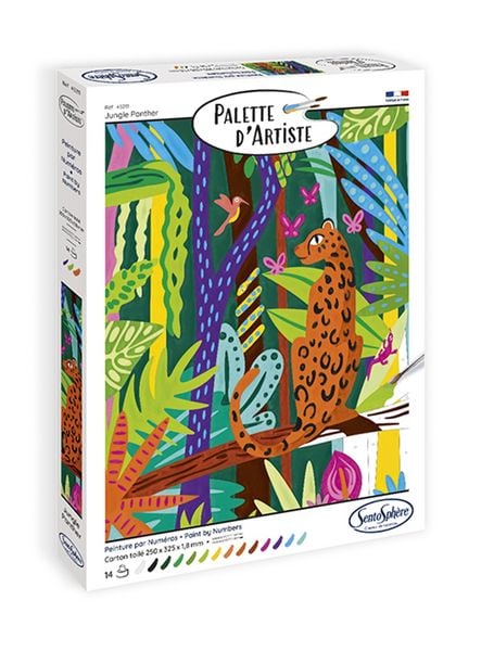 Produktbild: SENTOSPH&Egrave;RE - Malen nach Zahlen Panther im Dschungel