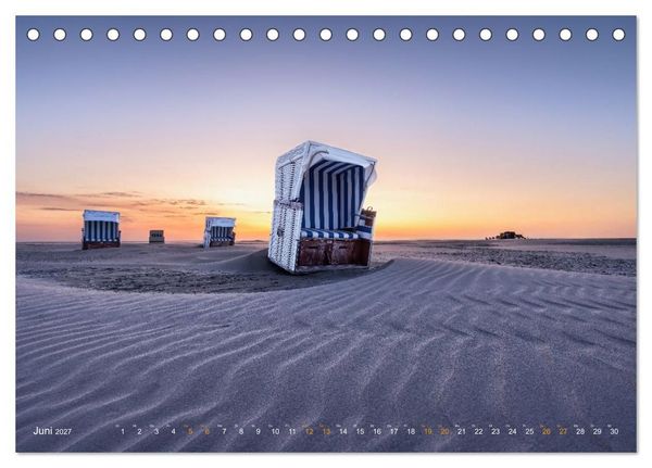 Produktbild: Nordseeurlaub in St. Peter-Ording (Tischkalender 2027 DIN A5 quer), CALVENDO Monatskalender