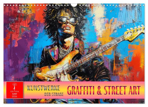 Produktbild: Graffiti & Street Art - Kunstwerke der Stra&szlig;e (Wandkalender 2026 DIN A3 quer), CALVENDO Monatskalender