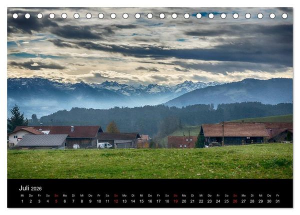 Produktbild: Allg&auml;uer Impressionen (Tischkalender 2026 DIN A5 quer), CALVENDO Monatskalender