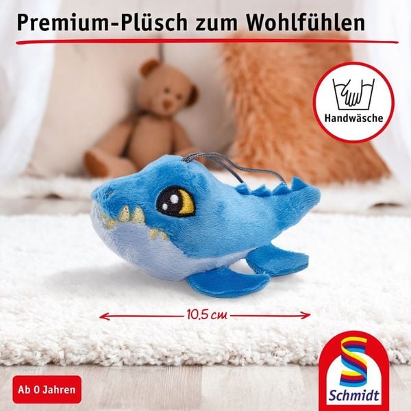 Produktbild: Jurassic World, Mosasaurus, 10,5 cm, Anh&auml;nger, 6 St&uuml;ck im Polybeutel