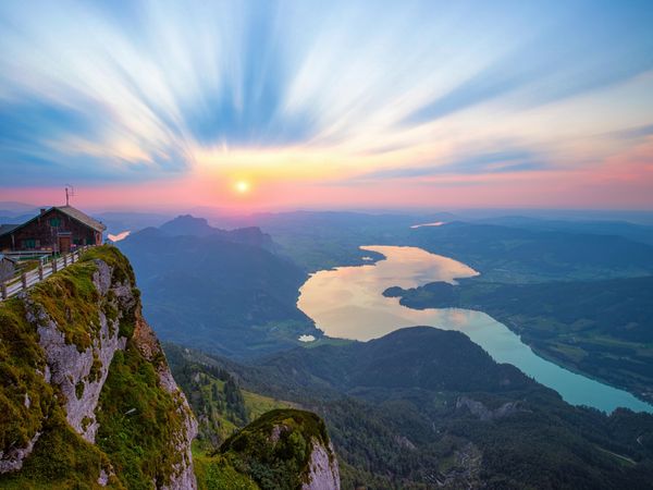 Produktbild: CALVENDO Puzzle Abendstimmung auf der Schafbergspitze | 1000 Teile Lege-Gr&ouml;&szlig;e 64x48cm Foto-Puzzle f&uuml;r gl&uuml;ckliche Stunden