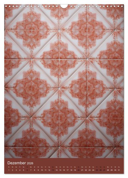 Produktbild: Portugiesischer Fliesen - Azulejos f&uuml;r Fliesenleger, Kunst- und Portugal-Liebhaber (Wandkalender 2026 DIN A3 hoch), CALVENDO Monatskalender