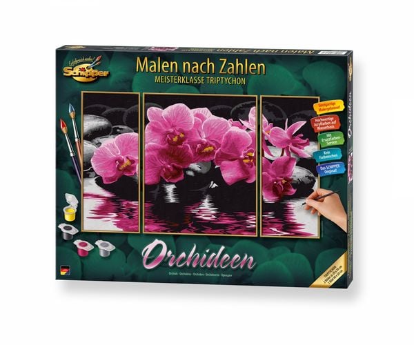 Produktbild: Malen nach Zahlen - Orchideen (Triptychon)