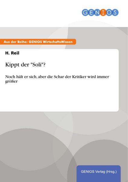 Produktbild: Kippt der "Soli"?