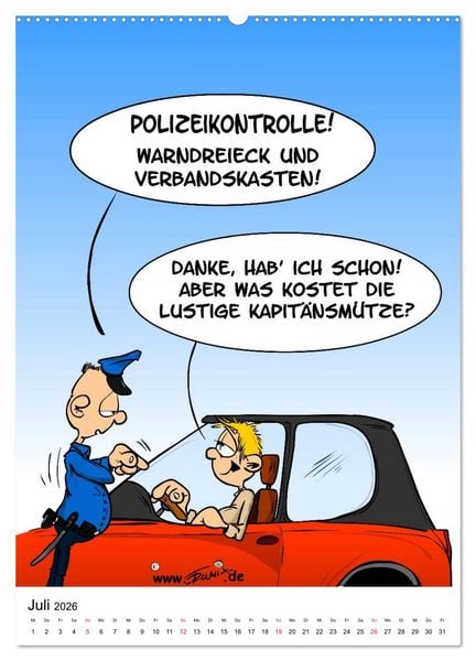 Produktbild: Trumix Cartoons - Nichts geht mehr (Wandkalender 2026 DIN A2 hoch), CALVENDO Monatskalender