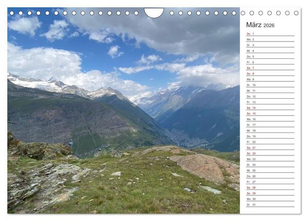 Produktbild: Alpenauszeit - Bergpause f&uuml;rs Herz (Wandkalender 2026 DIN A4 quer), CALVENDO Monatskalender