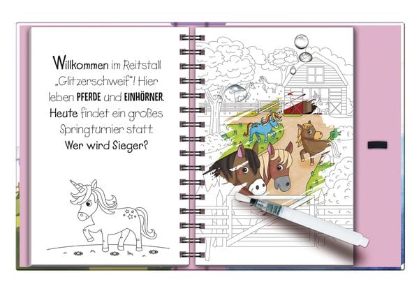Produktbild: Magic Water Colouring - Pferde und Einh&ouml;rner