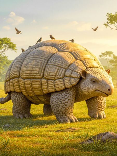 Produktbild: CALVENDO Puzzle Glyptodon, gepanzerter Riesen-G&uuml;rteltierverwandter | 1000 Teile Lege-Gr&ouml;&szlig;e 64x48cm Foto-Puzzle f&uuml;r gl&uuml;ckliche Stunden