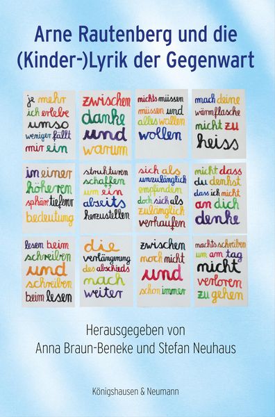Produktbild: Arne Rautenberg und die (Kinder-)Lyrik der Gegenwart