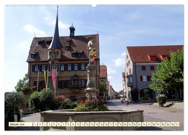 Produktbild: Unterwegs in Bietigheim-Bissingen (hochwertiger Premium Wandkalender 2026 DIN A2 quer), Kunstdruck in Hochglanz