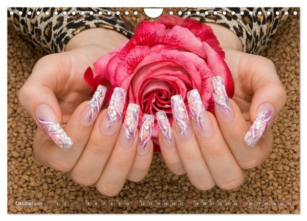 Produktbild: Verg&auml;ngliche Kunst - Nailart Episode 2 (Wandkalender 2026 DIN A4 quer), CALVENDO Monatskalender