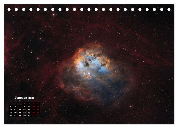 Produktbild: InfinityAstro - die Unendlichkeit im Bild - Astrofotos von Roland Schliessus (Tischkalender 2026 DIN A5 quer), CALVENDO Monatskalender