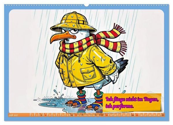 Produktbild: Lustige M&ouml;wen von der K&uuml;ste (hochwertiger Premium Wandkalender 2027 DIN A2 quer), Kunstdruck in Hochglanz