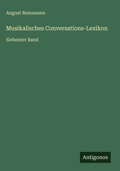 Produktbild: Musikalisches Conversations-Lexikon