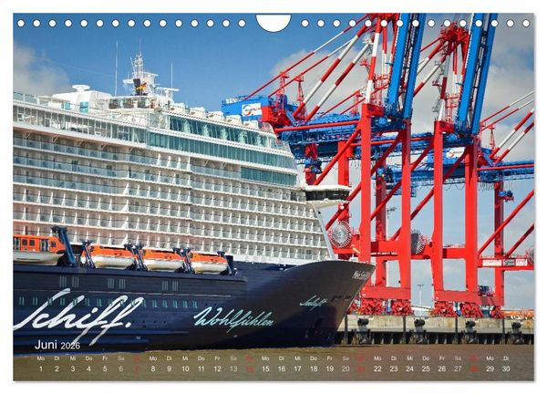 Produktbild: Impressionen vom JadeWeserPort (Wandkalender 2026 DIN A4 quer), CALVENDO Monatskalender