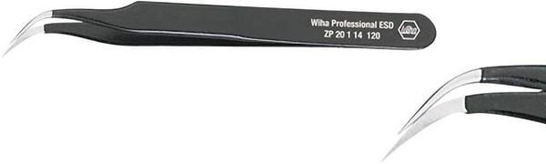 Produktbild: Wiha 32335 Pr&auml;zisionspinzette 7a Spitz, gebogen, rund, fein 130mm