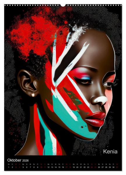 Produktbild: Afrikanische Sch&ouml;nheiten (Wandkalender 2026 DIN A2 hoch), CALVENDO Monatskalender