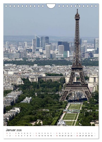 Produktbild: Unterwegs in Paris (Wandkalender 2026 DIN A4 hoch), CALVENDO Monatskalender