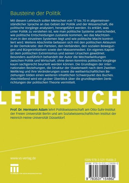 Produktbild: Bausteine der Politik
