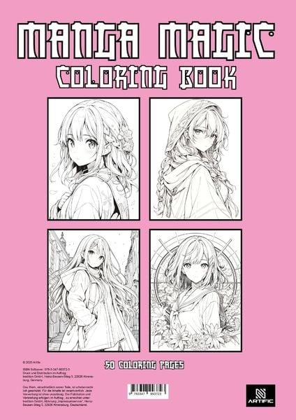 Produktbild: MAGIC MANGA Coloring Book - 50 unique coloring pages