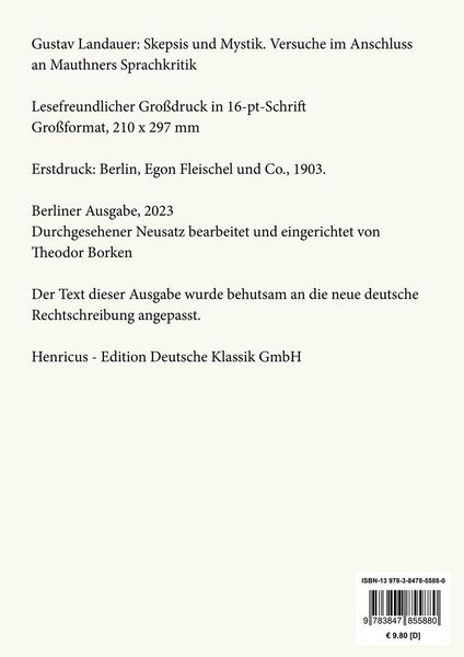 Produktbild: Skepsis und Mystik (Gro&szlig;druck)