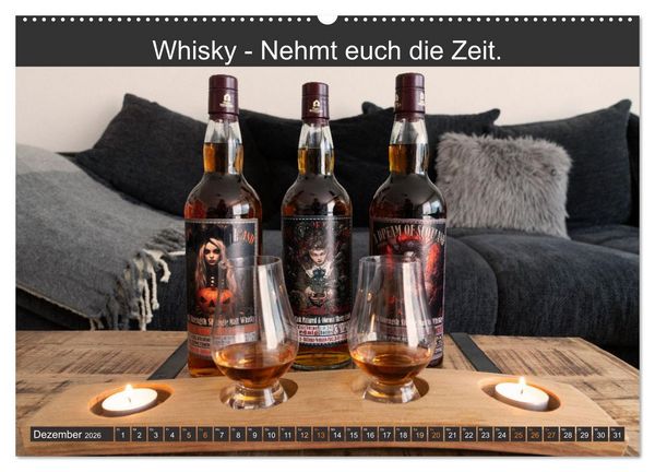 Produktbild: Witzige Whisky-Werbeslogans (hochwertiger Premium Wandkalender 2026 DIN A2 quer), Kunstdruck in Hochglanz