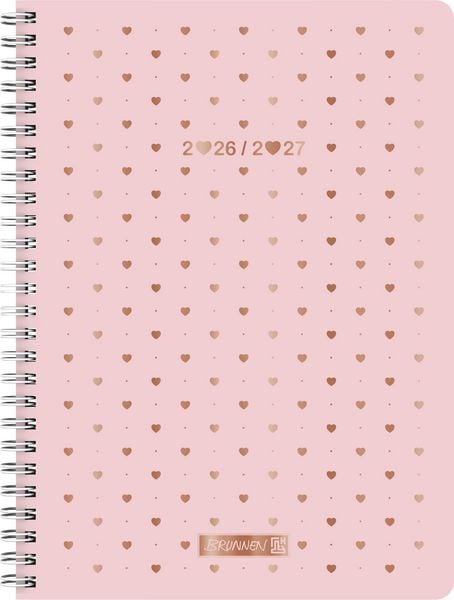 Produktbild: Sch&uuml;lerkalender Style 2026/2027 "Pretty Pink" | A5, Kunststo