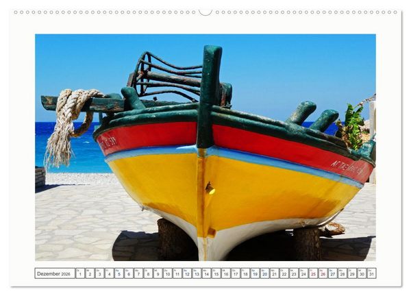 Produktbild: Samos - gr&uuml;ne Perle in der &Auml;g&auml;is (hochwertiger Premium Wandkalender 2026 DIN A2 quer), Kunstdruck in Hochglanz