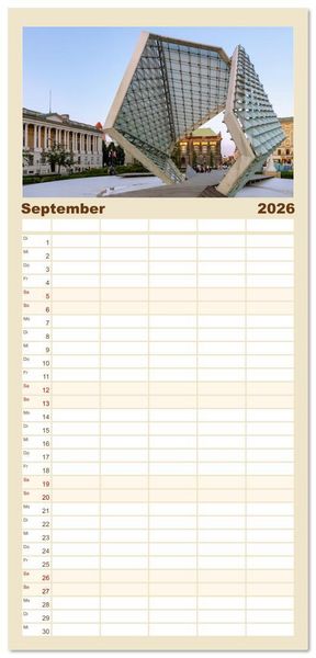 Produktbild: Familienplaner 2026 - Polen. Von Krakau bis Danzig: Bilder voller Atmosph&auml;re mit 5 Spalten (Wandkalender, 21 x 45 cm) CALVENDO