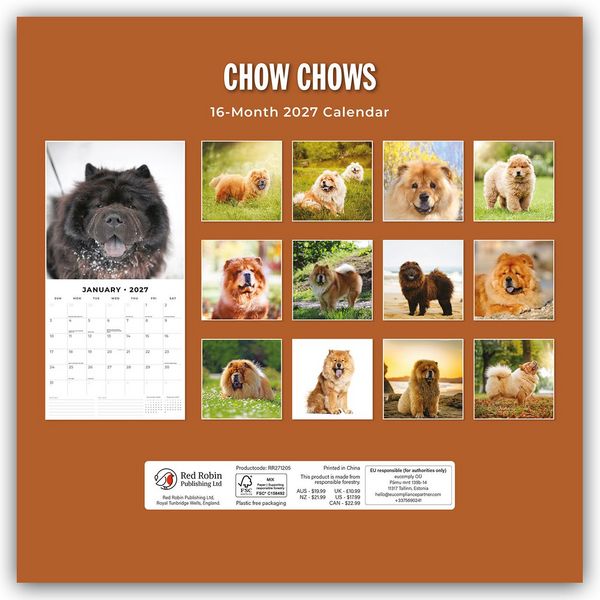 Produktbild: Chow Chows &ndash; Chow Chow 2027 &ndash; 16-Monatskalender