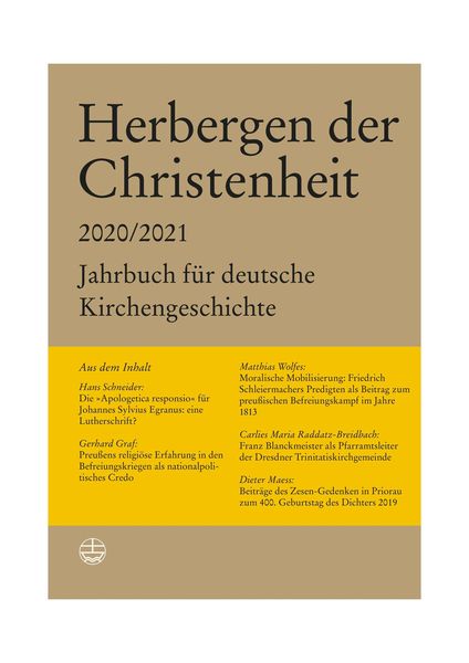 Produktbild: Herbergen der Christenheit 2020/2021
