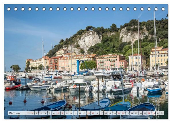 Produktbild: NIZZA Idyllische Impressionen (Tischkalender 2026 DIN A5 quer), CALVENDO Monatskalender