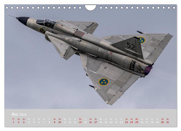 Produktbild: Saab Airpower (Wandkalender 2026 DIN A4 quer), CALVENDO Monatskalender
