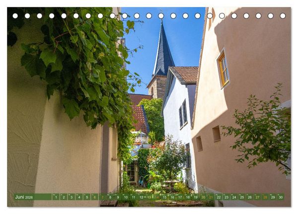Produktbild: Ein Bummel durch die romantischen Gassen von Freinsheim in der Pfalz (Tischkalender 2026 DIN A5 quer), CALVENDO Monatskalender