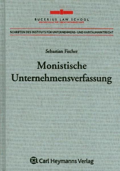 Produktbild: Monistische Unternehmensverfassung