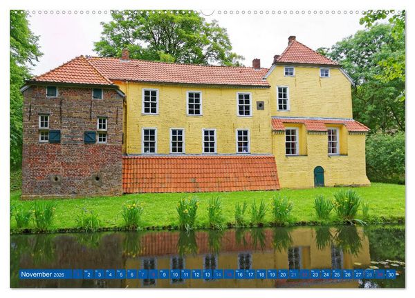 Produktbild: Die Krummh&ouml;rn Gemeinde in Ostfriesland (Wandkalender 2026 DIN A2 quer), CALVENDO Monatskalender