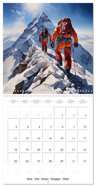 Produktbild: Mountaineers - Extreme mountaineering (Wall Calendar 2026 12 &times; 12 Inch) CALVENDO 12 Month Wall Calendar