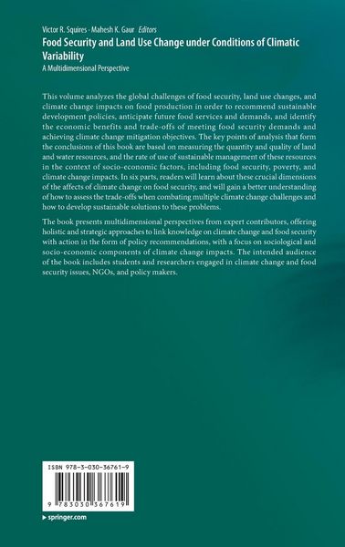 Produktbild: Food Security and Land Use Change under Conditions of Climatic Variability