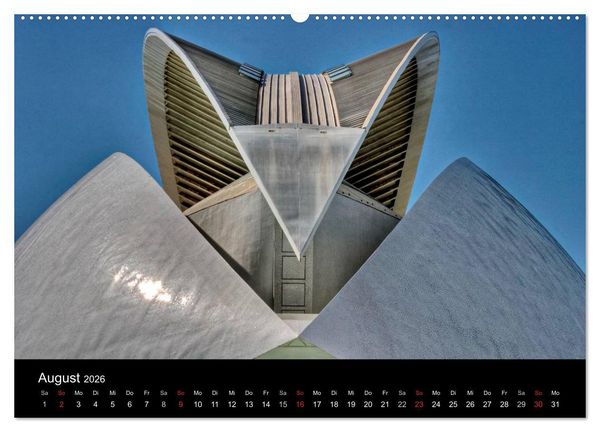 Produktbild: Moderne Architektur in Valencia (Wandkalender 2026 DIN A2 quer), CALVENDO Monatskalender