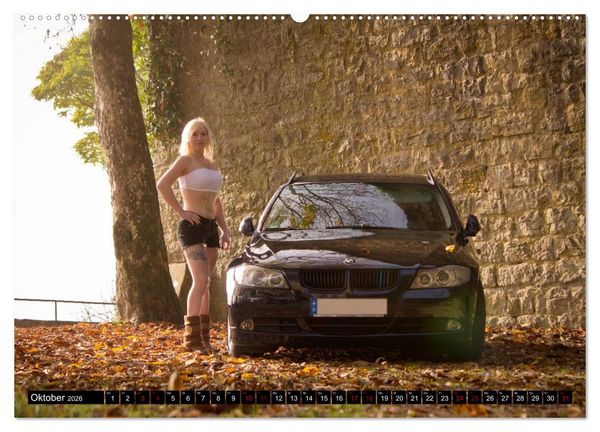 Produktbild: Hei&szlig;e Frauen und schnelle Autos (hochwertiger Premium Wandkalender 2026 DIN A2 quer), Kunstdruck in Hochglanz