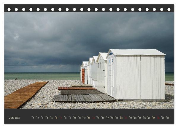 Produktbild: Normandie - Raue K&uuml;ste und malerische Hafenst&auml;dte (Tischkalender 2026 DIN A5 quer), CALVENDO Monatskalender