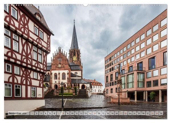 Produktbild: Aschaffenburg - Ein Streifzug durch die liebenswerte Stadt am Main (Wandkalender 2026 DIN A2 quer), CALVENDO Monatskalender