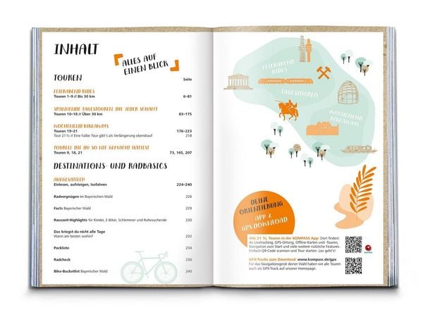 Produktbild: KOMPASS Radvergn&uuml;gen Bayerischer Wald